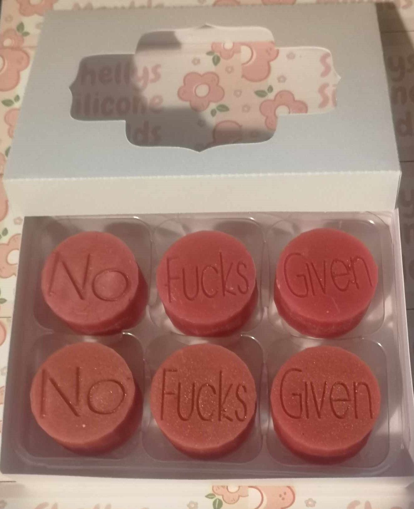 No Fucks Given Silicone Mould & Boxes