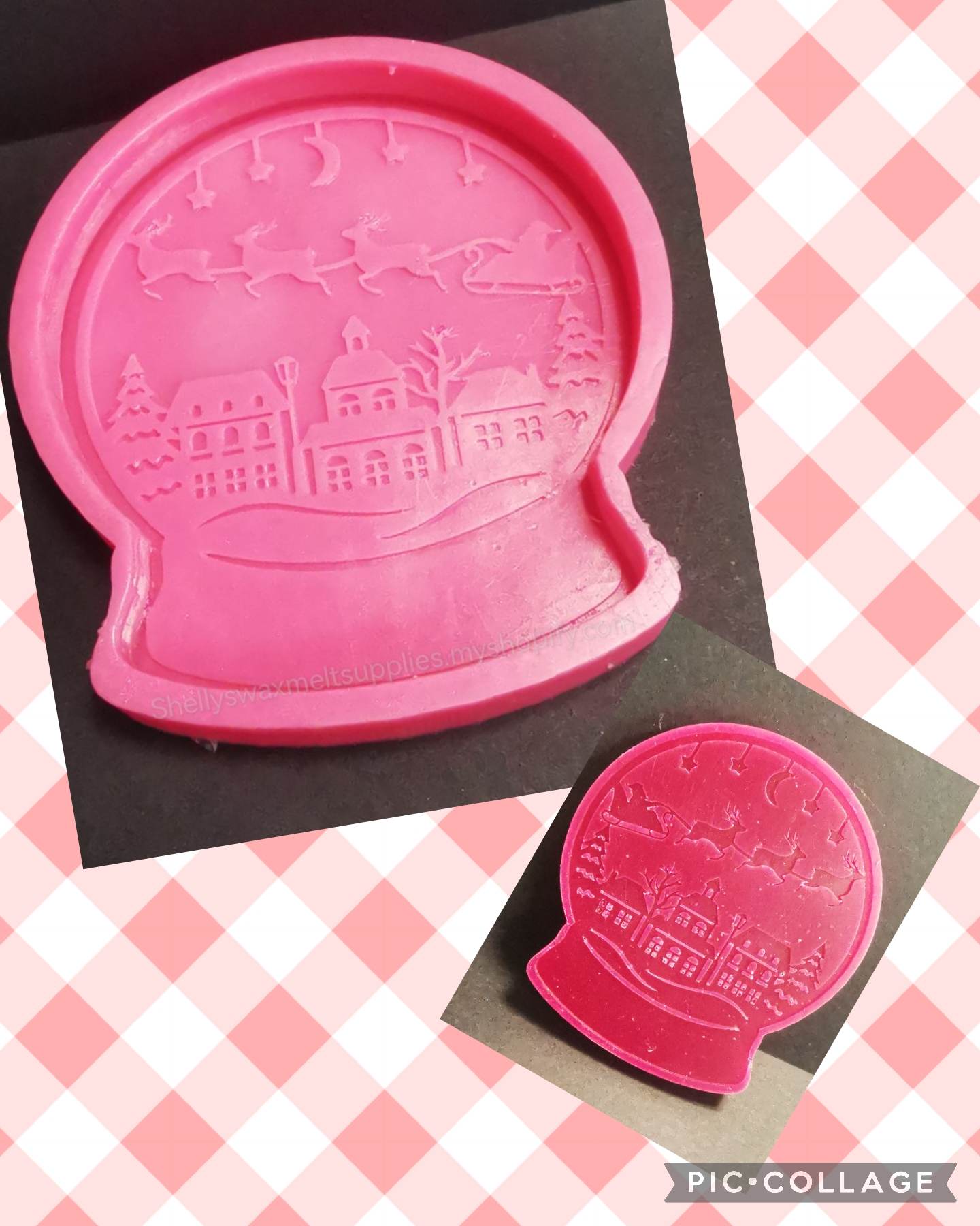 CHRISTMAS SNOW GLOBE Silicone Moulds