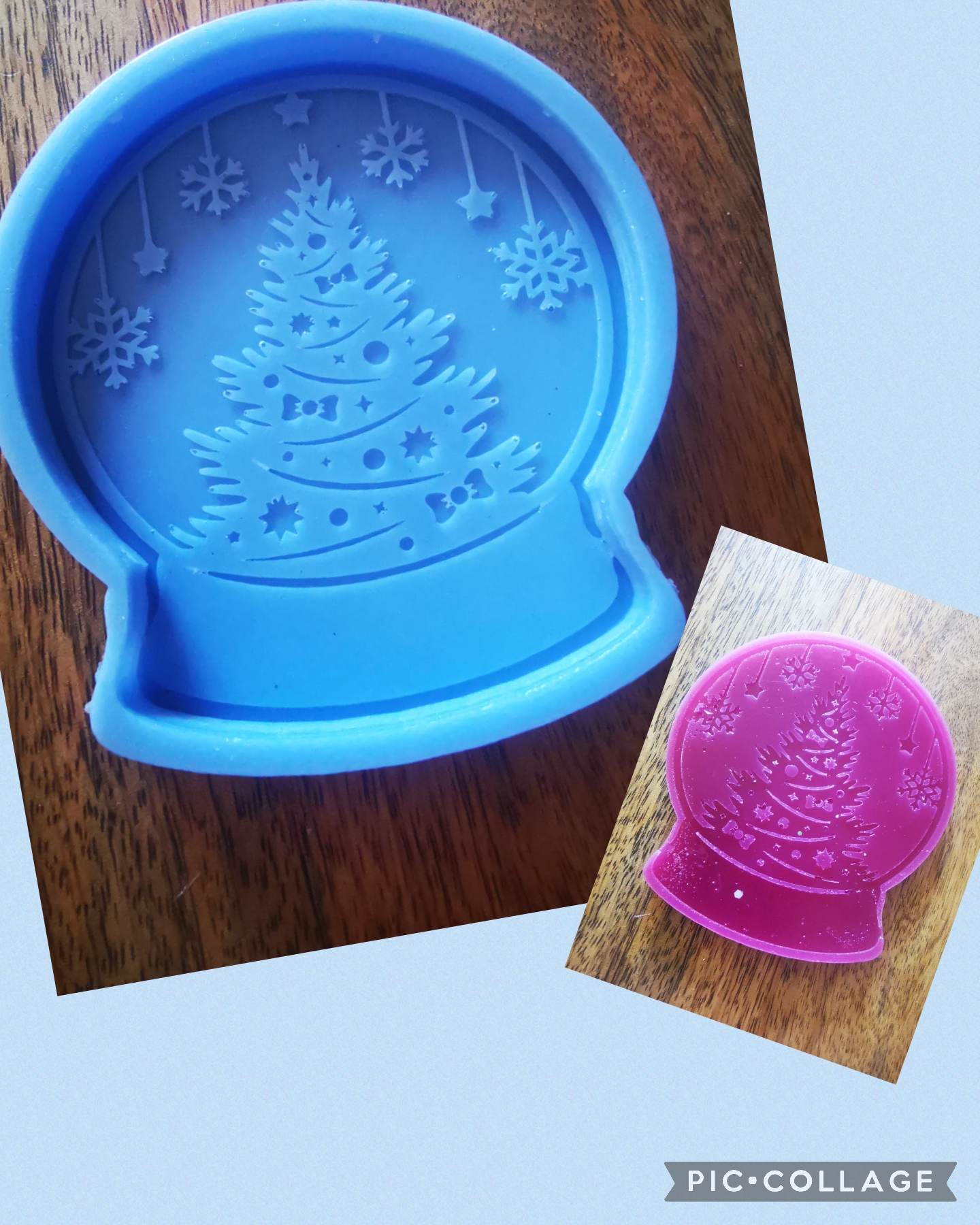 CHRISTMAS SNOW GLOBE Silicone Moulds