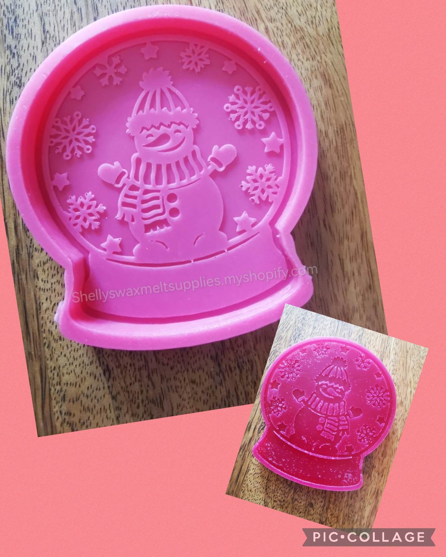 CHRISTMAS SNOW GLOBE Silicone Moulds