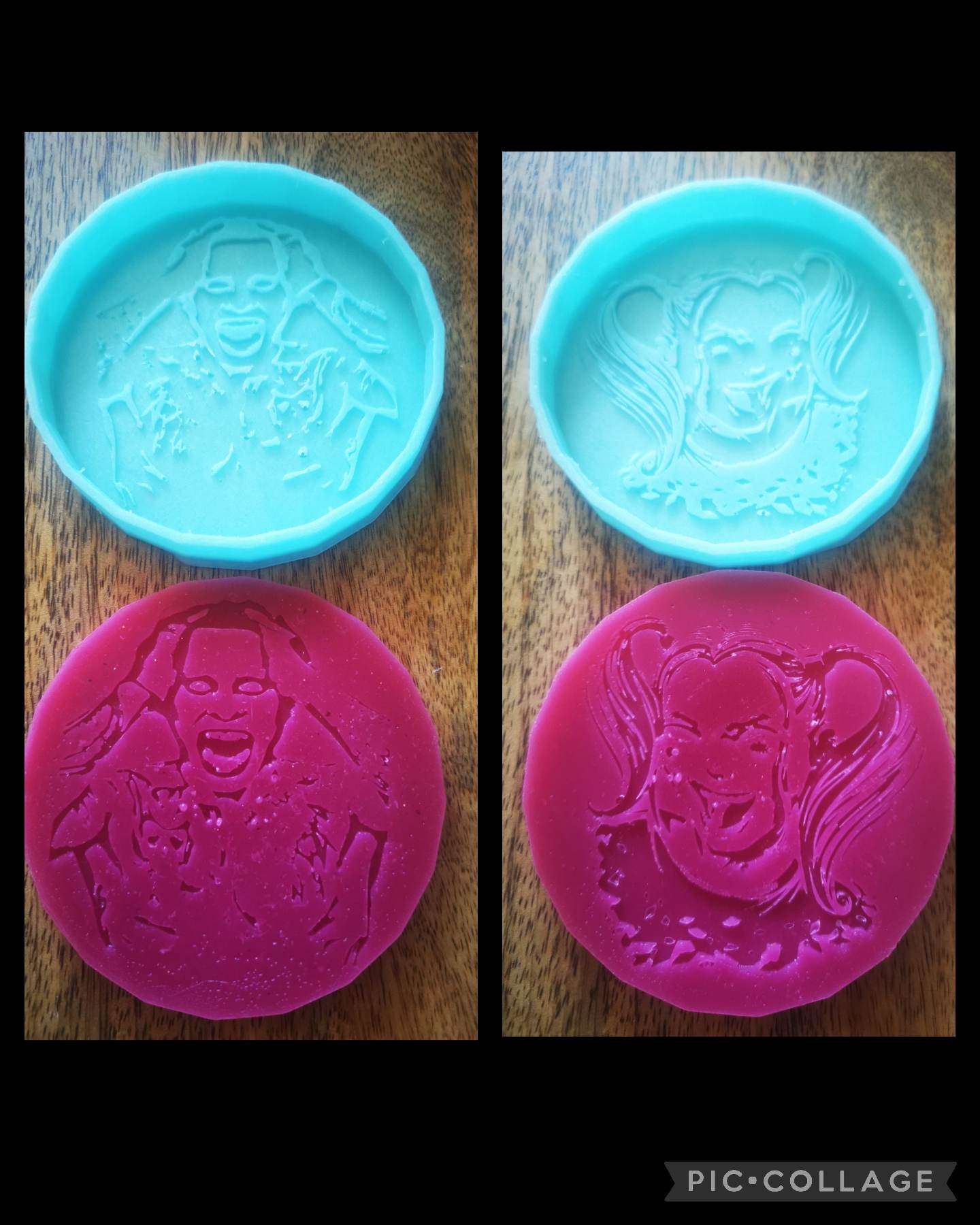 HARLEY QUINN & THE JOKER Silicone Moulds