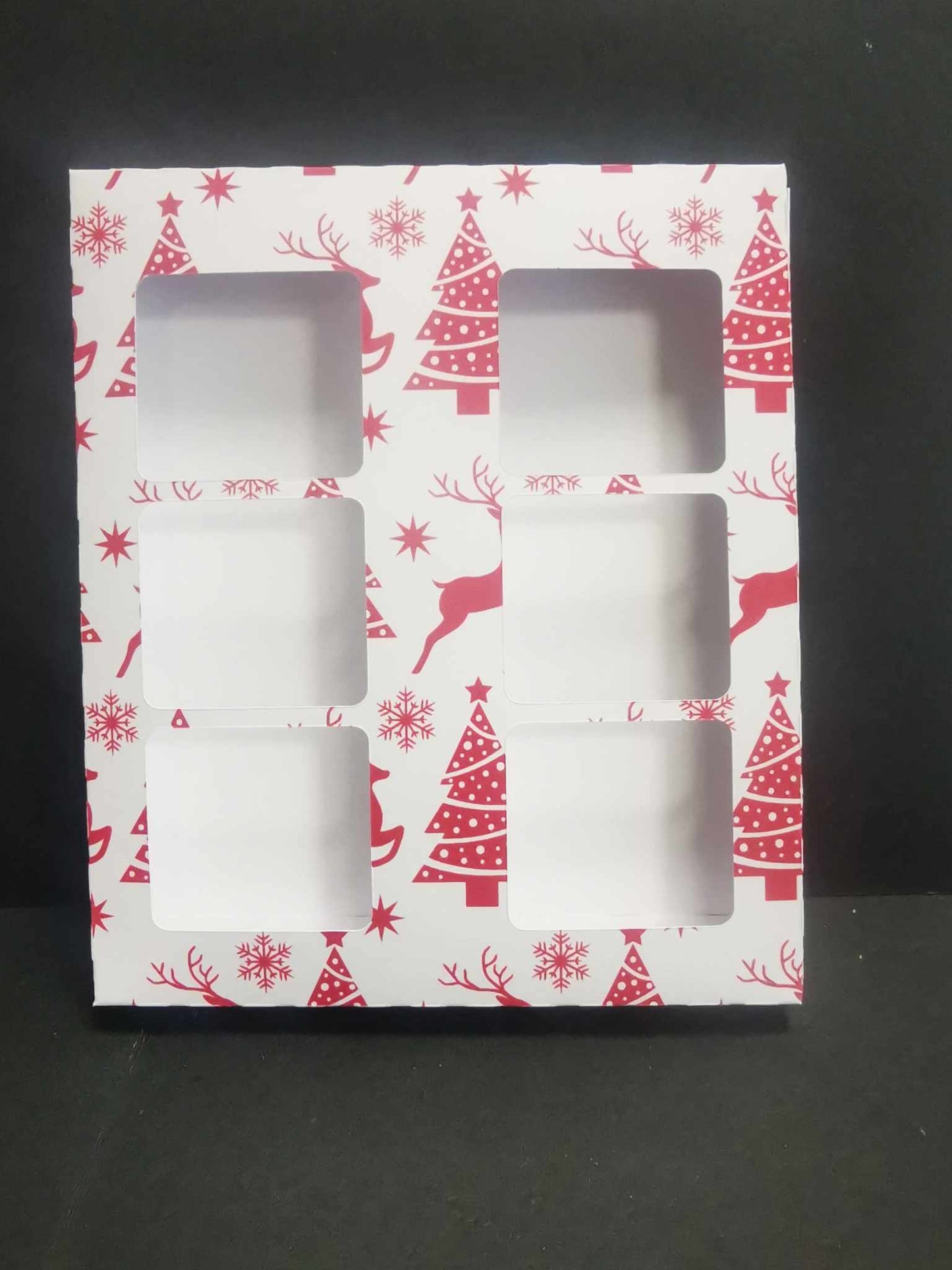 Christmas 3 Cell Snap Bar Clamshell Boxes