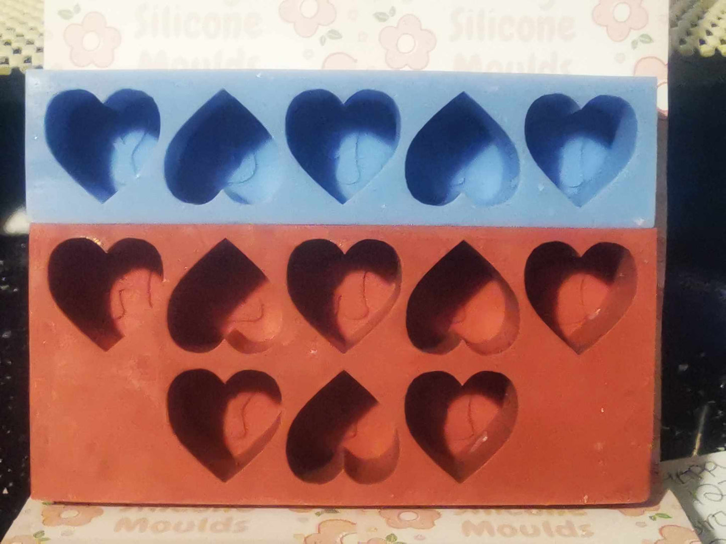 HAPPY (130) BIRTHDAY (270) Heart Silicone Moulds & Holders