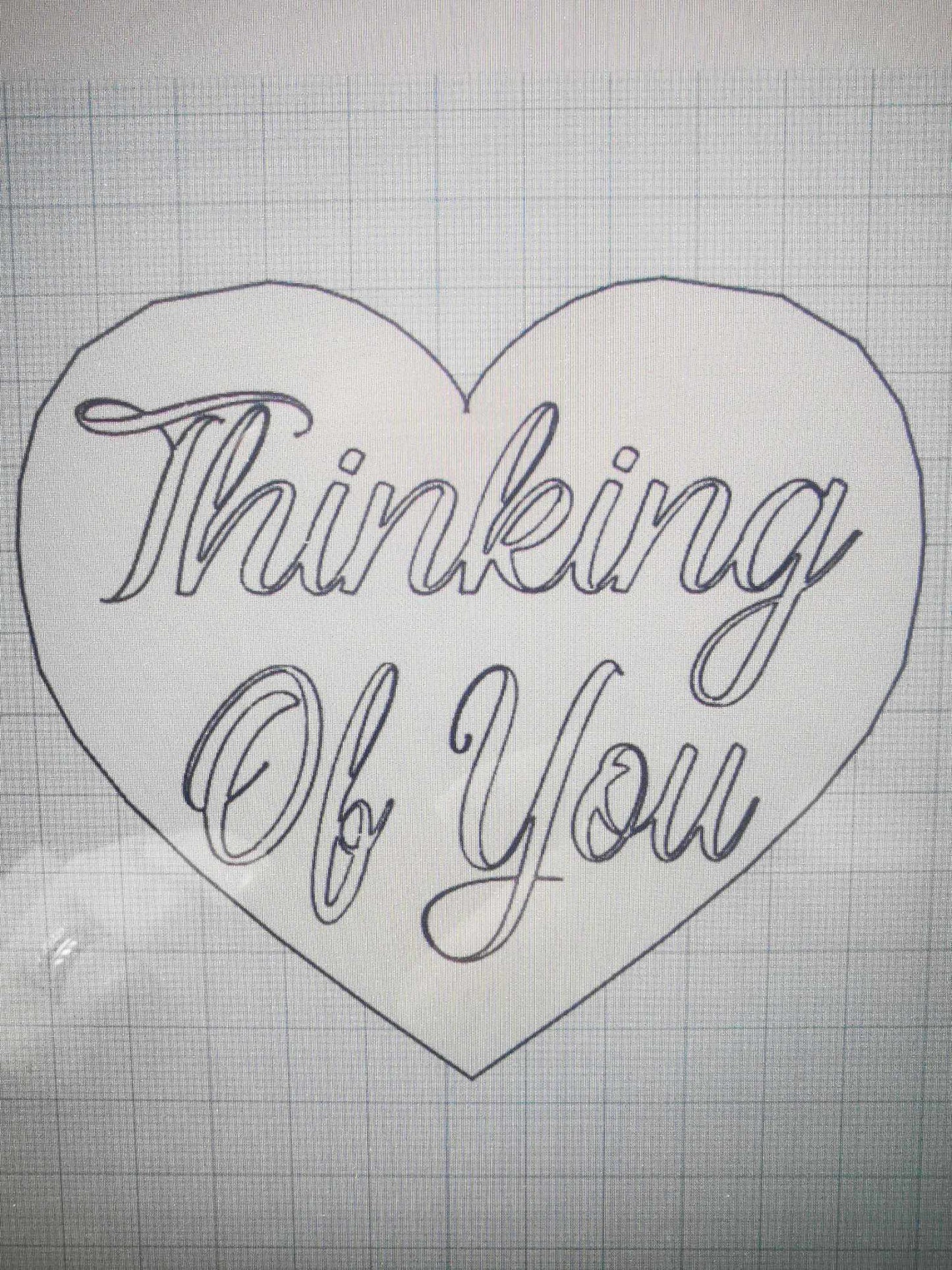 THINKING OF YOU Silicone Moulds