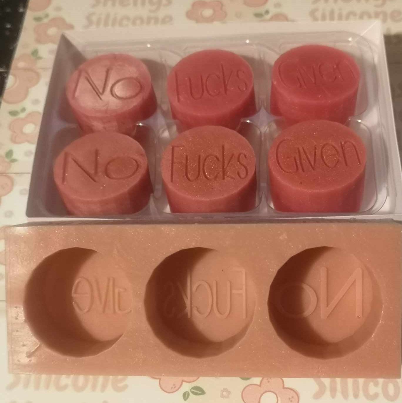 No Fucks Given Silicone Mould & Boxes