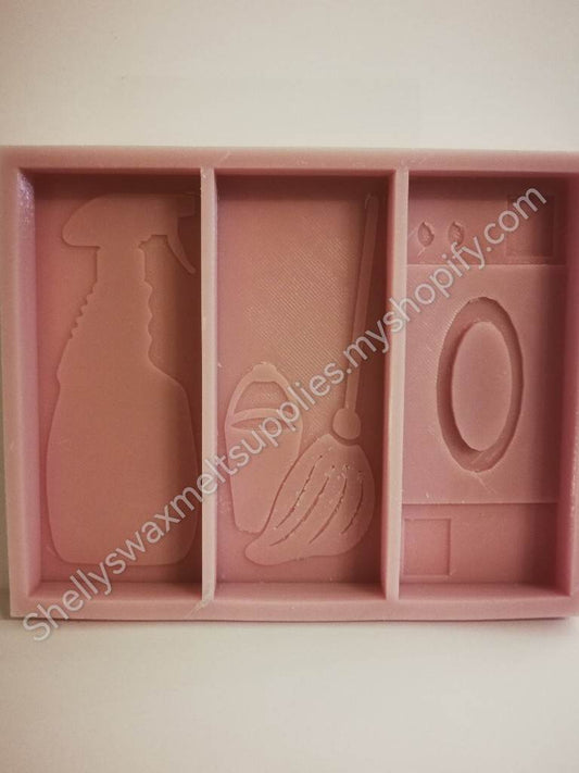 CLEANING Snap Bar Silicone Mould