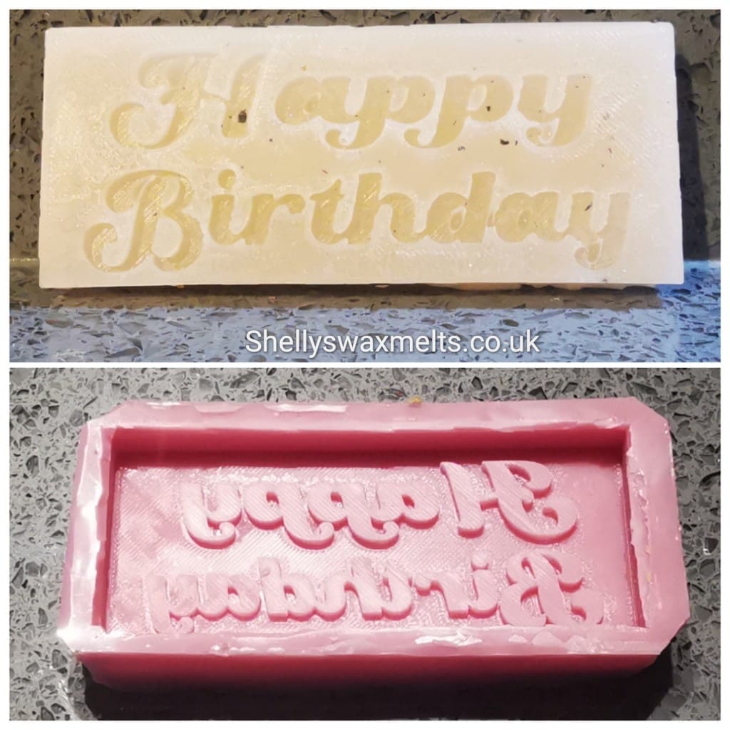 HAPPY BIRTHDAY Silicone Bar Moulds - Snap Bars