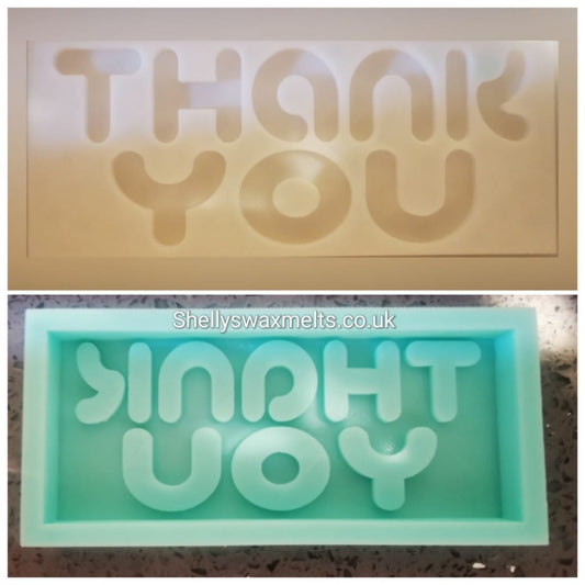 THANK YOU Silicone Bar Moulds - Snap Bar Mould